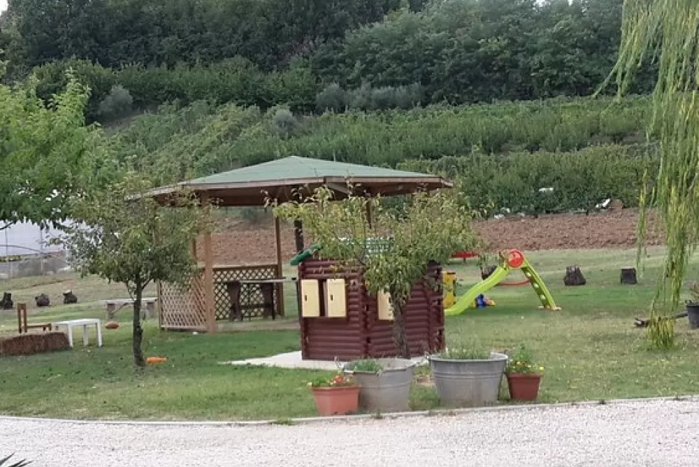 Ampio giardino esterno