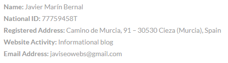 Legal information